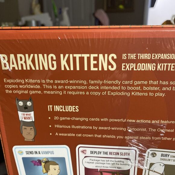 Barking Kittens, Exploding Kittens Expansion Pack. Brand New Torn Cellophane - Picture 7 of 11